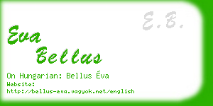 eva bellus business card