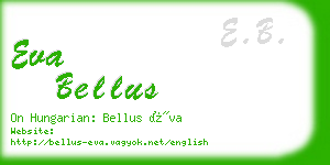 eva bellus business card